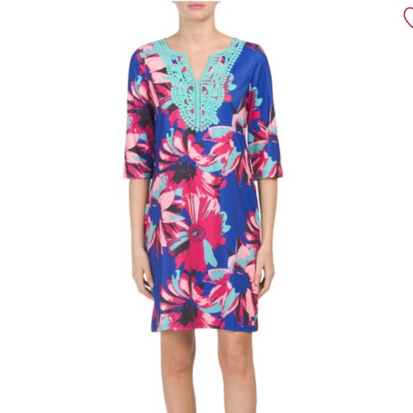 TRACY NEGOSHIAN Emilia Printed Shift Dress xxs - Picture 1 of 9
